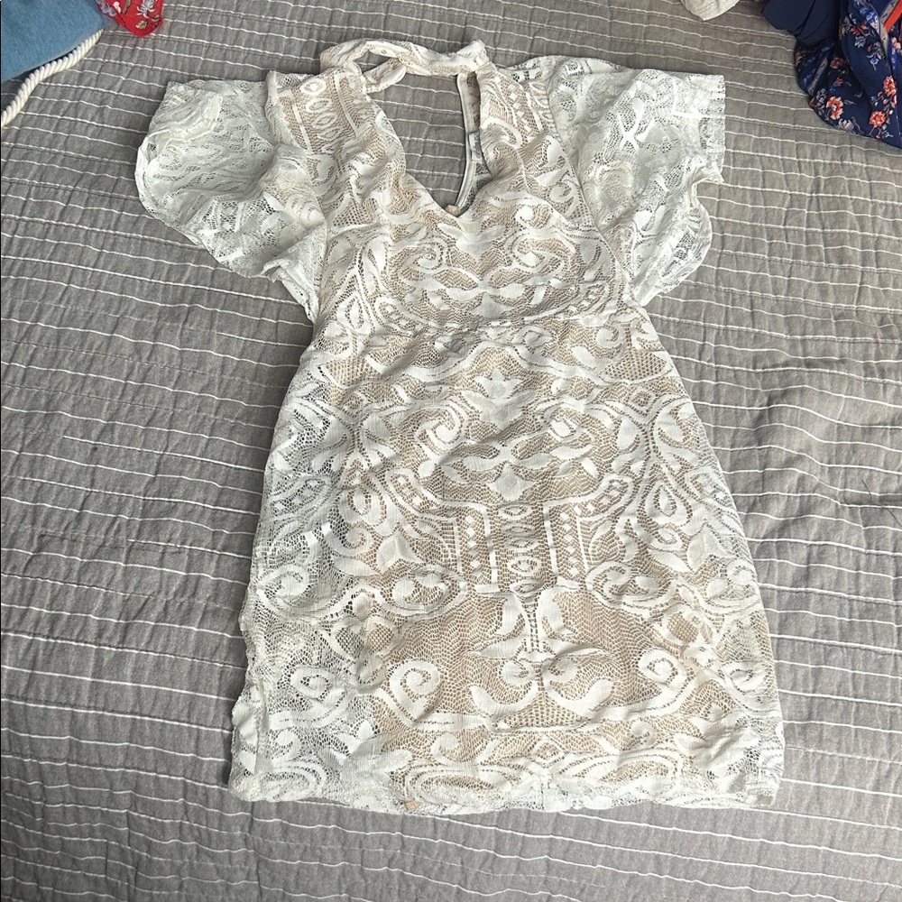 Charlotte Russe White Lace Dress
